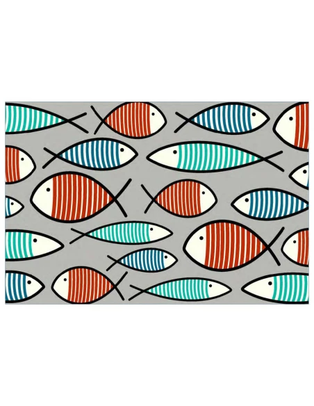 Tapis Velvet Sea Fish 2 45x75cm sur Cintre - MERCURY