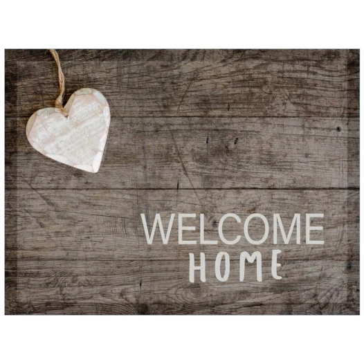 Tapis Velvet Wood Welcome Home 45x75cm sur Cintre - MERCURY