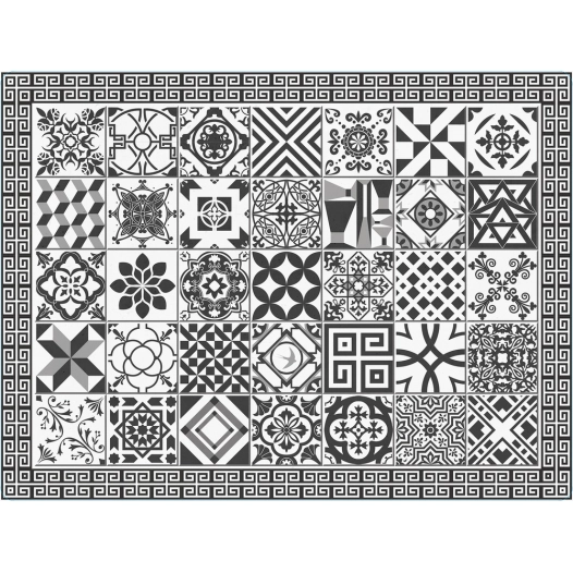 Set Table 40x30cm Keramos Gris - KISIKOL