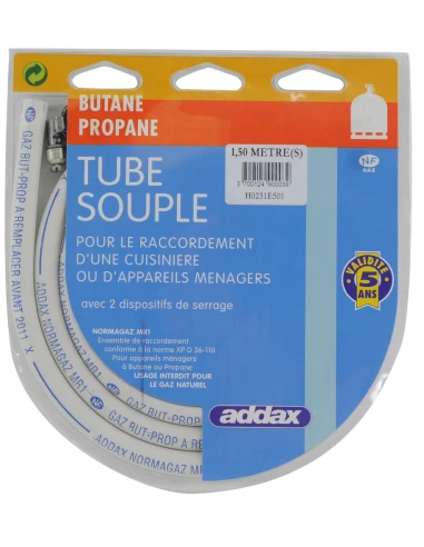 Tube Gaz Butane Propane 1m5 6x12 - ADDAX