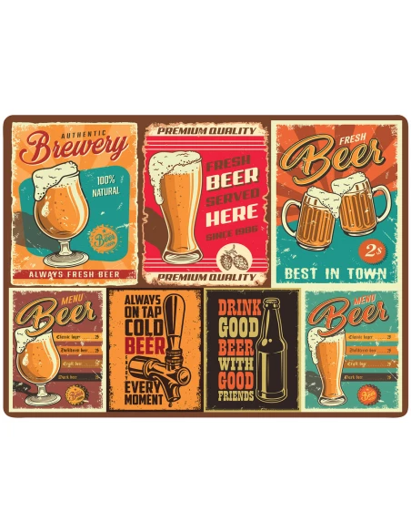Set Table 40x30cm Brewery - KISIKOL