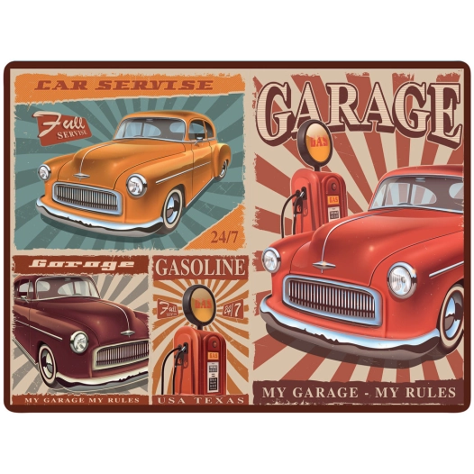 Set Table 40x30cm Car Service - KISIKOL