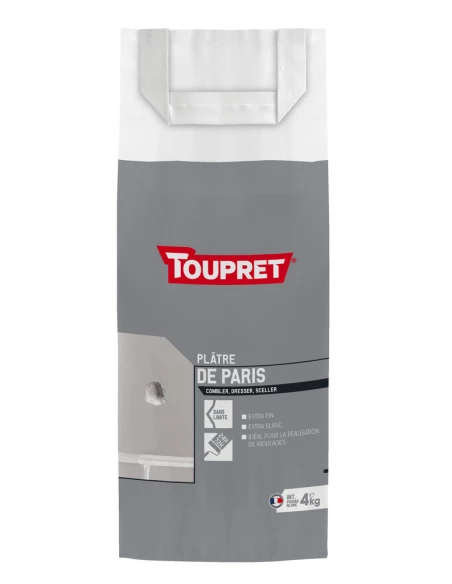 TOUPRET Les ESSENTIELS Plâtre de Paris_4kg - TOUPRET
