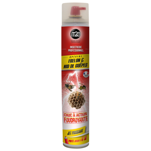 Insecticide choc guêpes Frelons longue portée 750ml - IT2C