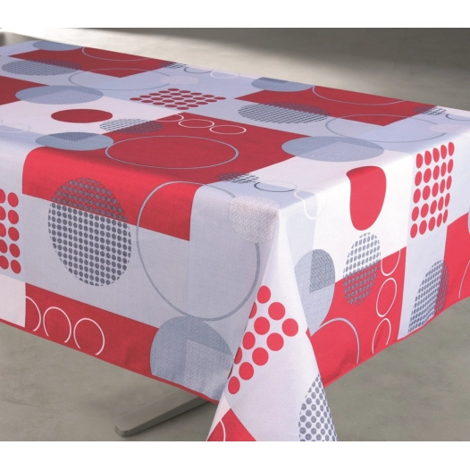 ACCESS DECO Toile cirée Déco_zoe_rouge_rouleau_de_140cmx20m - ACCESS DECO