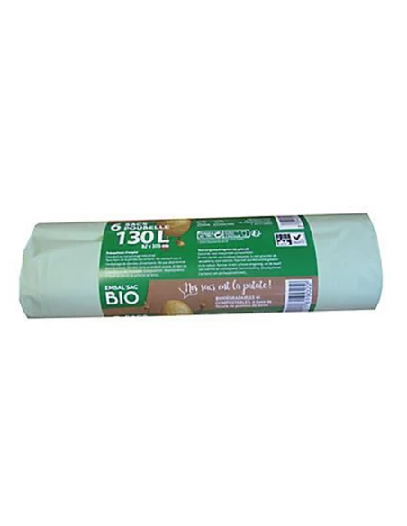 Sac Poub Bio 130lx6 Trans 30microns -