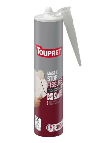 TOUPRET Les ESSENTIELS Mastic stop fissures_300ml_pierre - TOUPRET