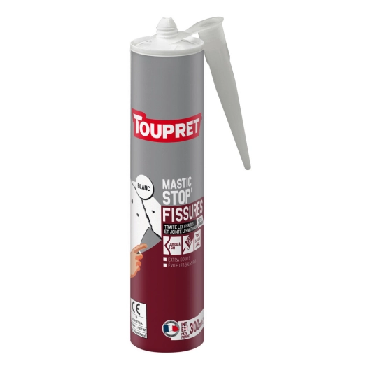 TOUPRET Les ESSENTIELS Mastic stop fissures_300ml_blanc - TOUPRET
