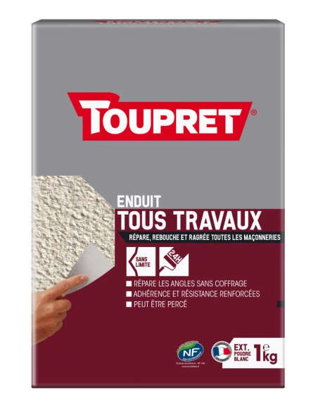 TOUPRET Les ESSENTIELS Tous travaux extérieur_1kg_poudre - TOUPRET