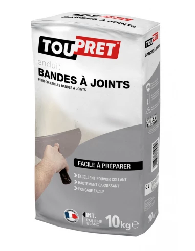 TOUPRET Les ESSENTIELS Enduit bandes à joint et lissage poudre_10kg - TOUPRET
