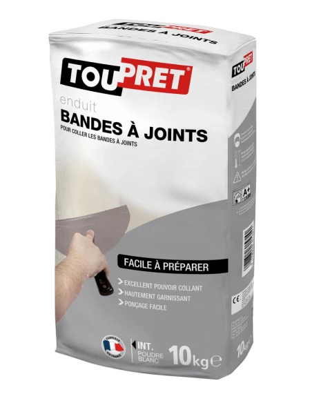 TOUPRET Les ESSENTIELS Enduit bandes à joint et lissage poudre_10kg - TOUPRET