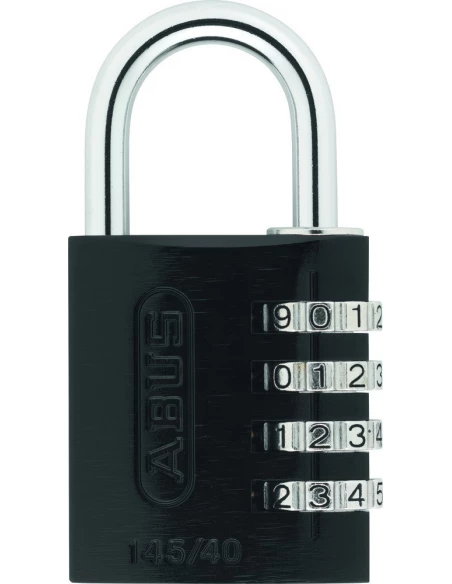 Cadenas à Chiffres Aluminium 40mm Noir sous Blister - ABUS