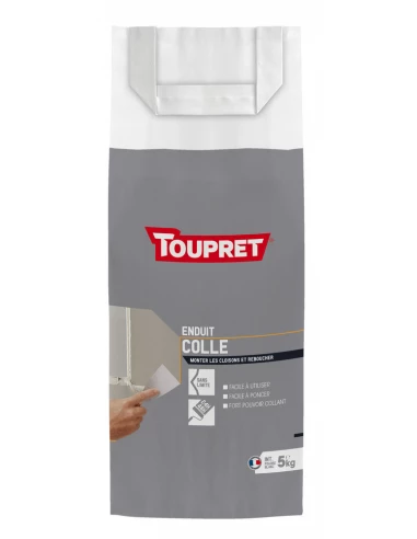 TOUPRET Les ESSENTIELS Enduit colle_5kg_poudre - TOUPRET