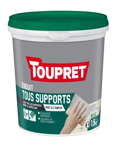 TOUPRET Les ESSENTIELS Enduit tous supports pâte_1_5kg - TOUPRET