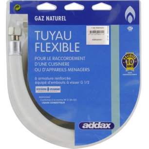 Flexible Souple Gaz Naturel 1m50 - ADDAX