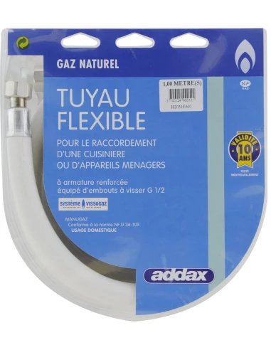 Flexible Souple Gaz Naturel 1m - ADDAX
