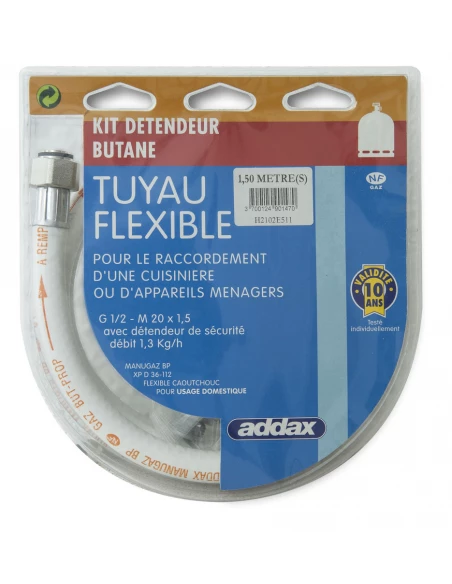 Kit Flexible Butane 1m5 + Detendeur - ADDAX