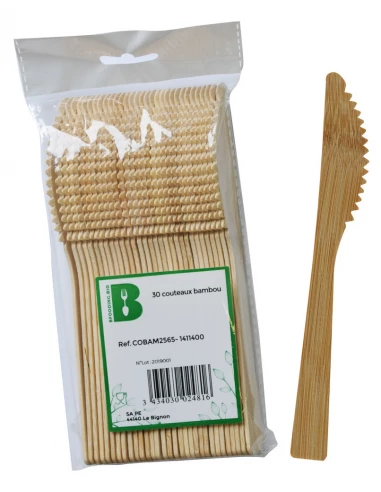 Couvert Bamboux30 Couteau 17cm - PUBLI EMBAL