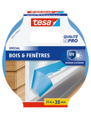 Tesa Masquer Bleu Bois Fenet25x38 - TESA