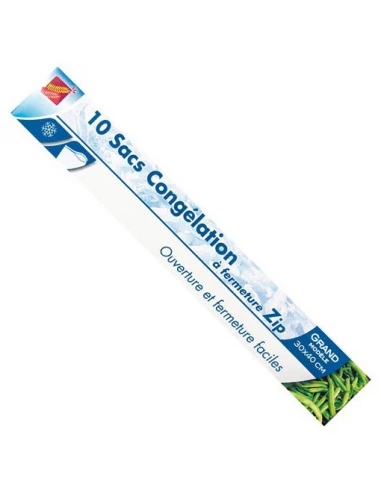 Sac Congel Zip X10 Sacs 30x40 - PUBLI EMBAL