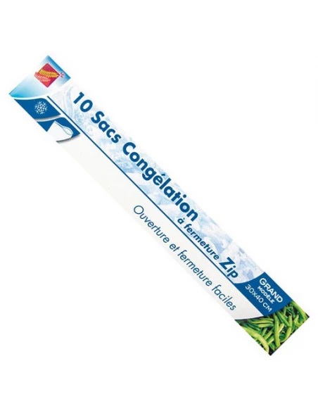 Sac Congel Zip X10 Sacs 30x40 - PUBLI EMBAL