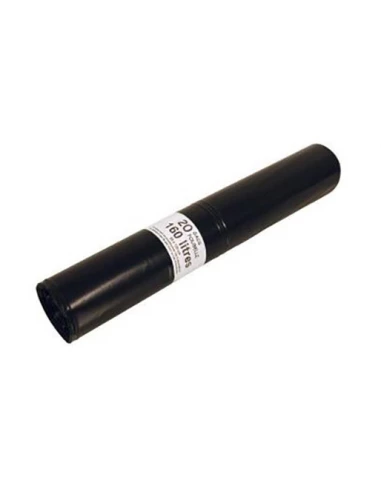 Sac Poub 160lx20 Noir 60 Microns - PUBLI EMBAL