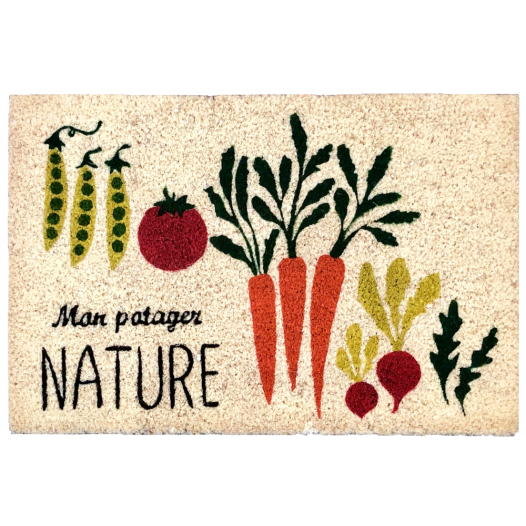 Tapis Coco Mon Potager Nat 40x60 -