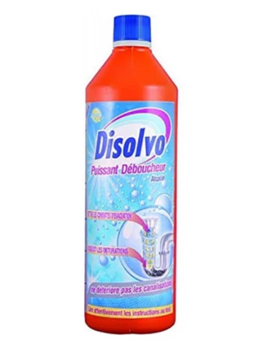 Puissant déboucheur alcalin 1L - DISOLVO