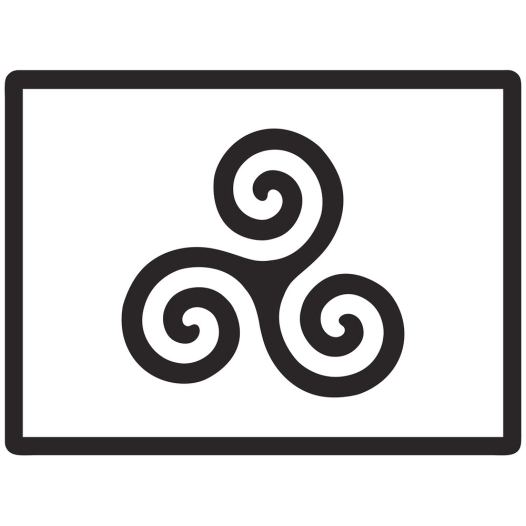 Set Table 40x30cm Triskel Noir - KISIKOL