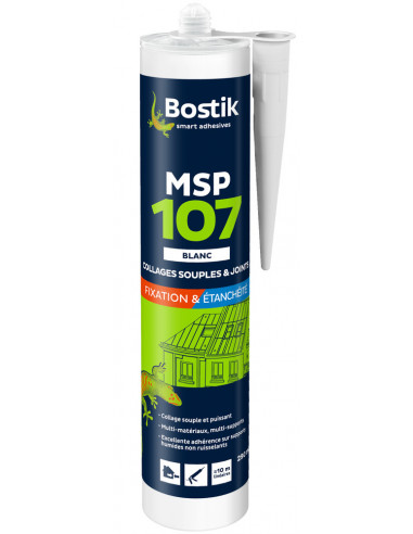 BOSTIK Mastic MSP 107 290ml blanc - BOSTIK
