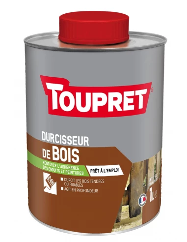 TOUPRET Les ESSENTIELS Durcisseur de bois 1 litre - TOUPRET