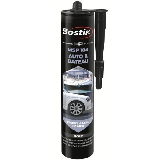 Colle Mastic fixpro msp104 auto bateau cartouche 290ml noir - BOSTIK
