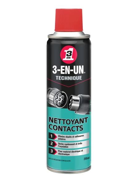 3-EN-UN Nettoyant contact Gamme Technique_250ml - 3-EN-UN
