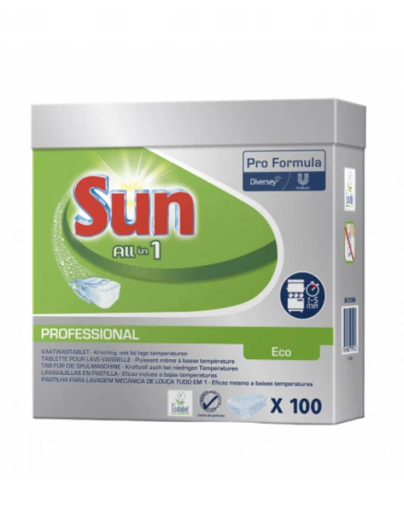 Sun Pro Eco Tabs All In 1 X100 - SUN PROFESSIONNAL
