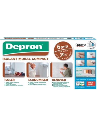 10 Plaque Depron Compact isolant thermique g6 6mm 1mx1m - QUELYD