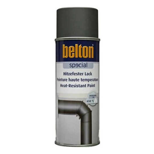 Peinture aérosol Haute température 650°C 400ml noir - BELTON AUTO-K