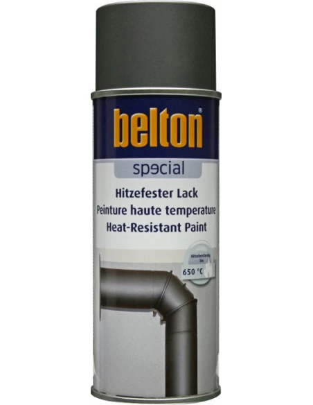 Bombe de peinture Haute température 650°C 400ml gris fonte - BELTON AUTO-K