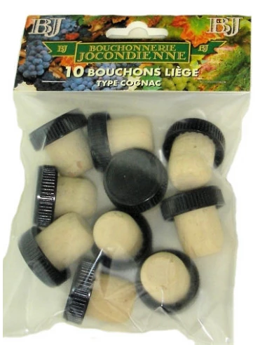 Bouchon Liege Type Cognac X10 - BOUCHONNERIE JOCONDIENNE
