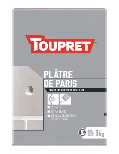 TOUPRET Les ESSENTIELS Plâtre de Paris_1kg - TOUPRET