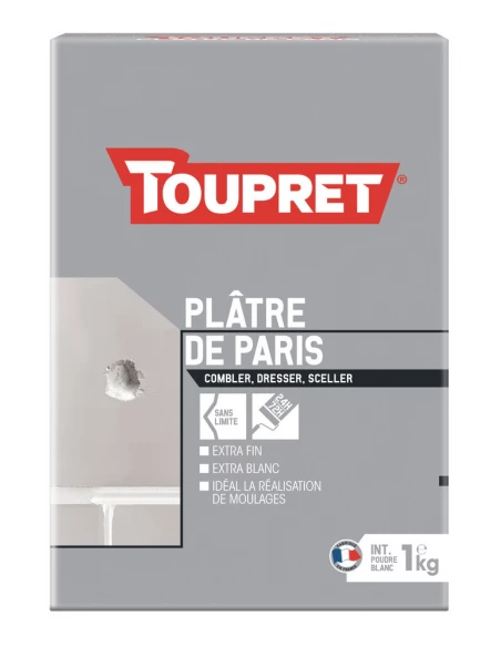 TOUPRET Les ESSENTIELS Plâtre de Paris_1kg - TOUPRET