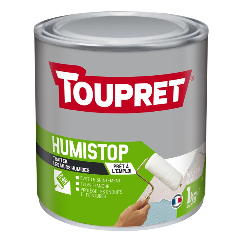 Traitement anti-humidité Humi-Stop liquide 1 kg | Barrière étanche - TOUPRET