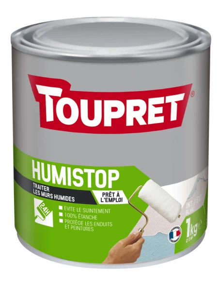 Traitement anti-humidité Humi-Stop liquide 1 kg | Barrière étanche - TOUPRET