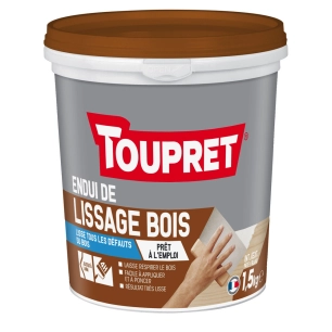 Pate de Lissage bois 1.5kg - TOUPRET