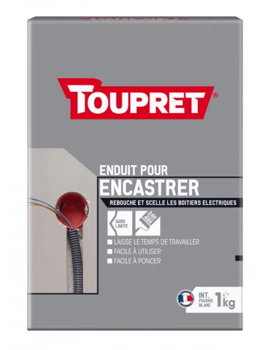TOUPRET Les ESSENTIELS Enduit pour encastrer_1kg_poudre - TOUPRET