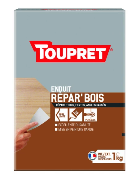 TOUPRET Rebouchage bois poudre_1kg - TOUPRET