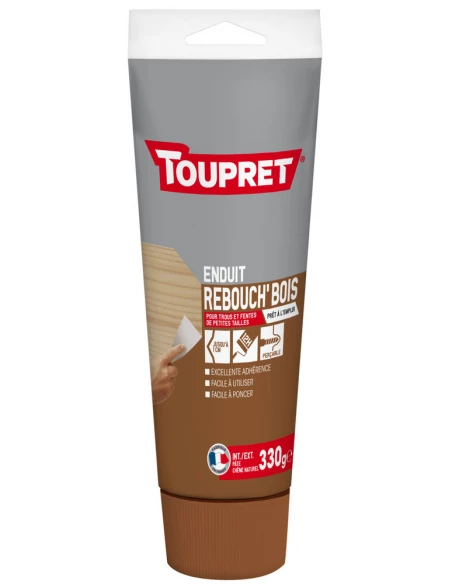 Pot de Rebouchage bois pâte 330g - TOUPRET