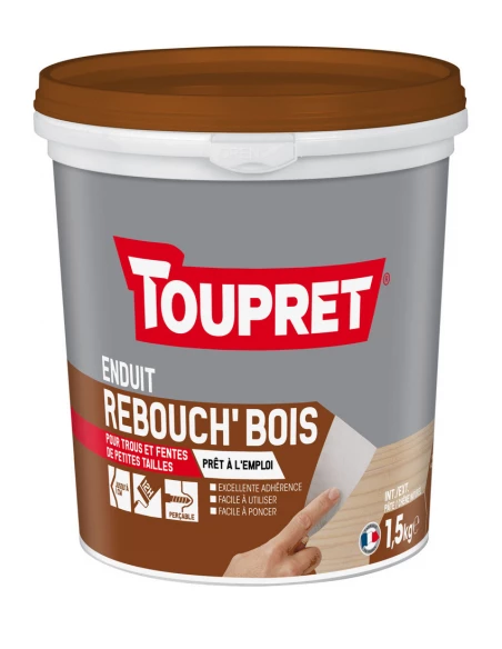 TOUPRET Rebouchage bois pâte 1.5kg - TOUPRET