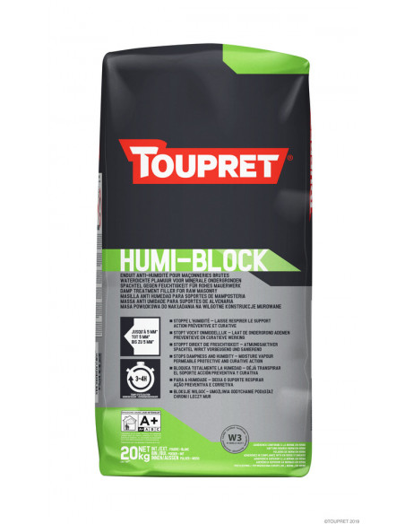 Enduit Bâtiment HumiBlock 20kg - TOUPRET