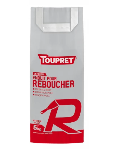 TOUPRET Basique & Chantiers Enduit pour reboucher R poudre_5kg - TOUPRET