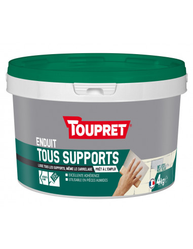 TOUPRET Les ESSENTIELS Enduit tous supports pâte_4kg - TOUPRET